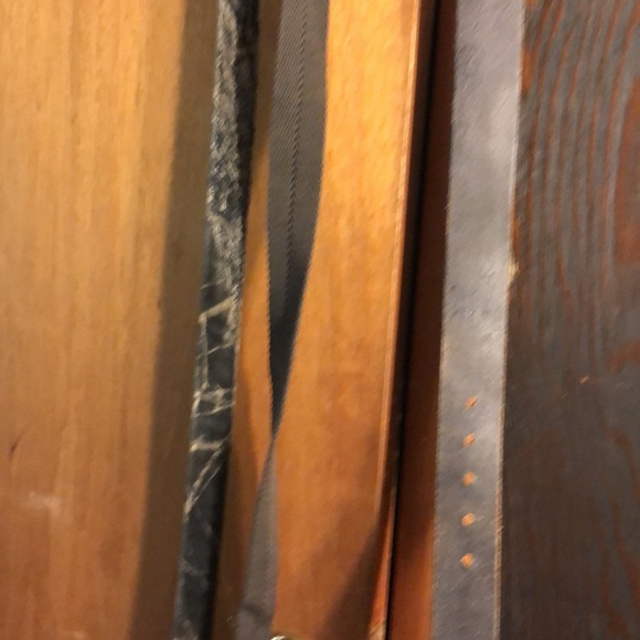 3 belts!  Ford Mustang black genuine leather belt,  and 2 utility OS belts. - Picture 3 of 14